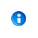 Circular blue info bullet with blue pulse on mouse over